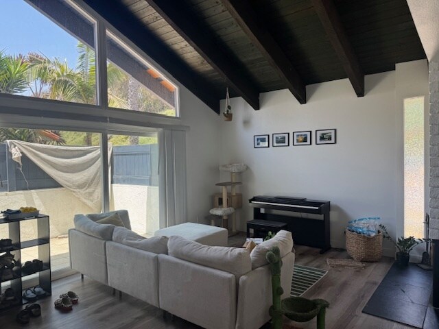 living area & patio - 2733 E Harbor Blvd