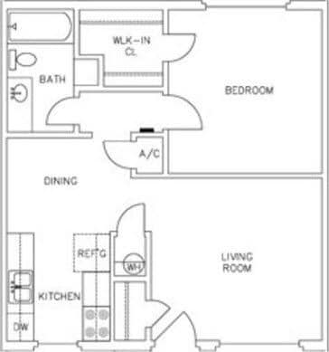 1BR/1BA - Shoal Creek North
