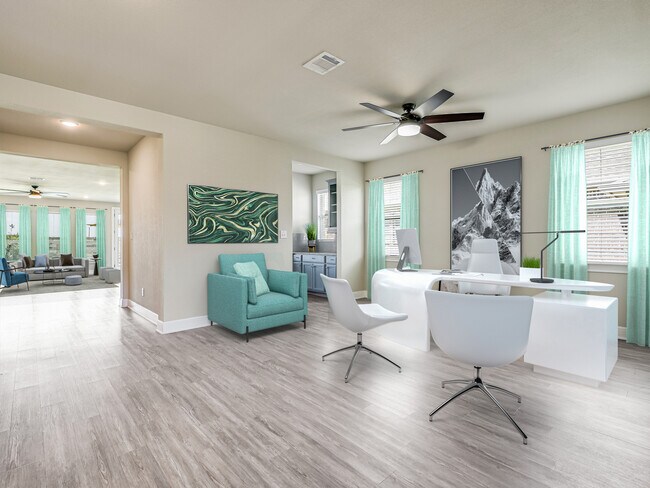 Flex Space Virtually Staged as an Office - 3241 Aurelia Ln