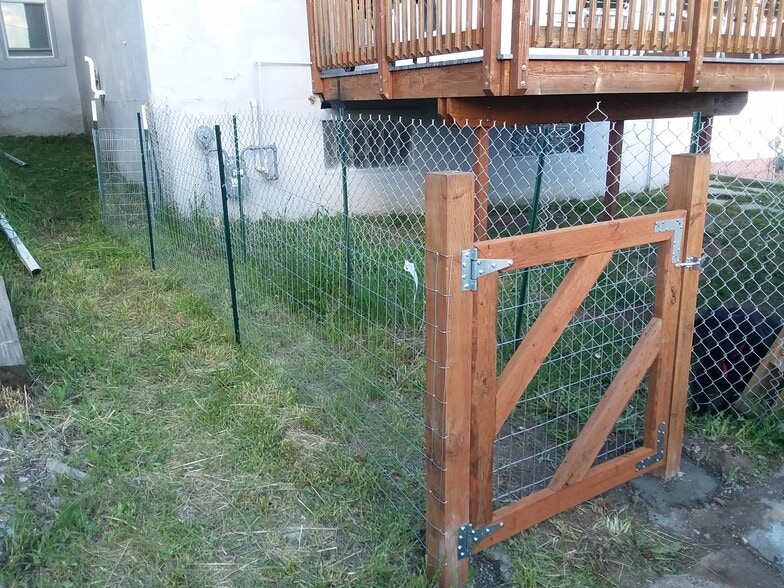 Fenced front and back yard - 217 N Jackson
