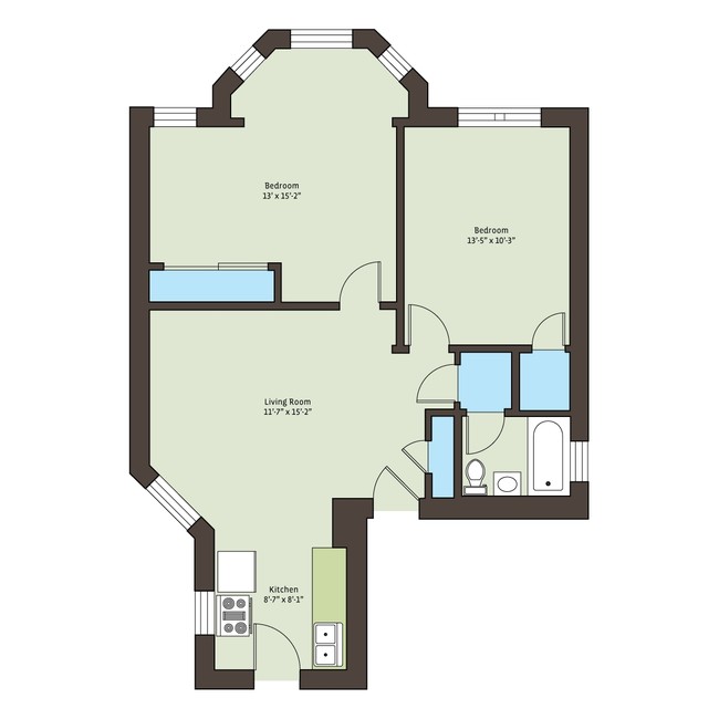 Floorplan - 5415 S. Woodlawn Avenue