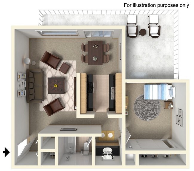 Floorplan - Timbers Apartments, Riverside