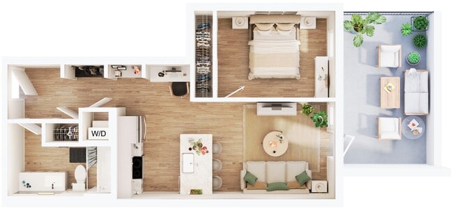 Lafayette (Patio) - Juliette Apartments