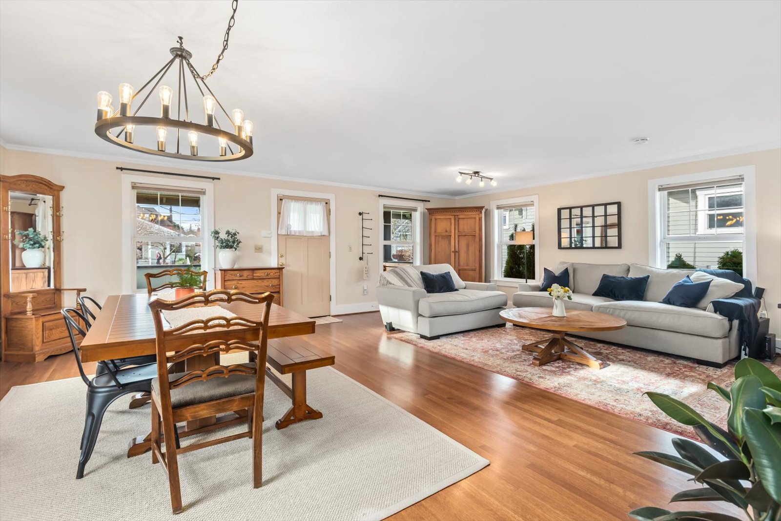 Large, light filled living/dining room - 8042 Earl Ave NW