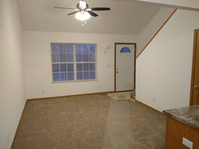 Living room, view from kitchen/dining room - Crown Pointe Townhomes - Shiloh