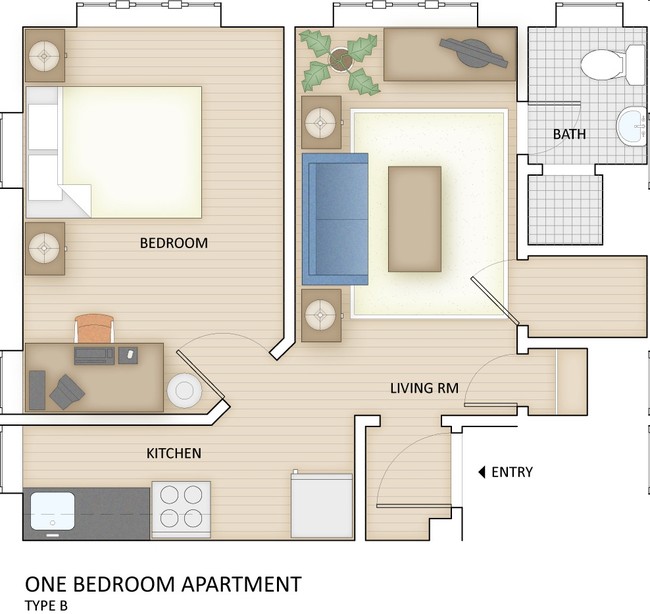 1BR/1BA - Eli Court