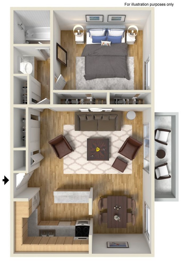 Floorplan - Oak Creek Apartments