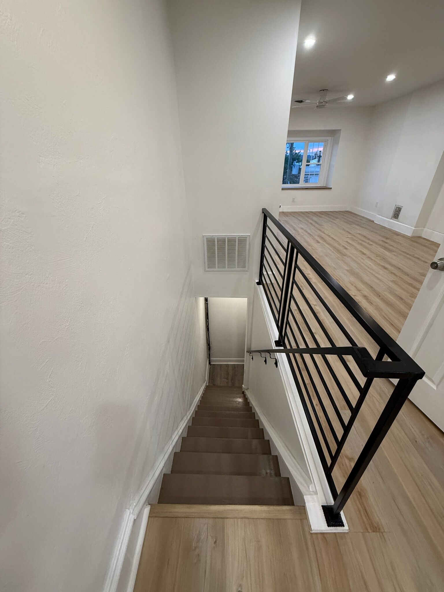 Stairs Down to Unit 3 Entrance Door - 5211 Ridge Ave