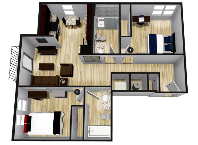 Floorplan - QUARTERS BLOOMINGTON