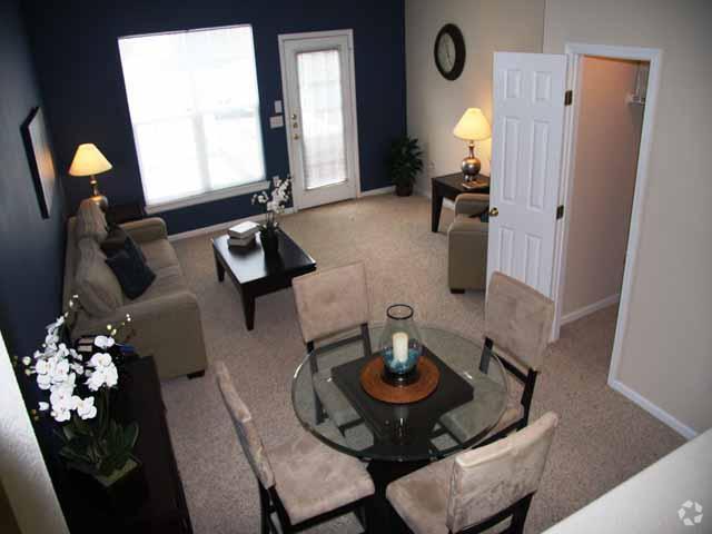 Magnolia Townhome Living Room/Dining Room - Estates at New Albany