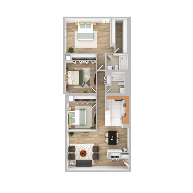 Floorplan - Highland Plaza Apartments