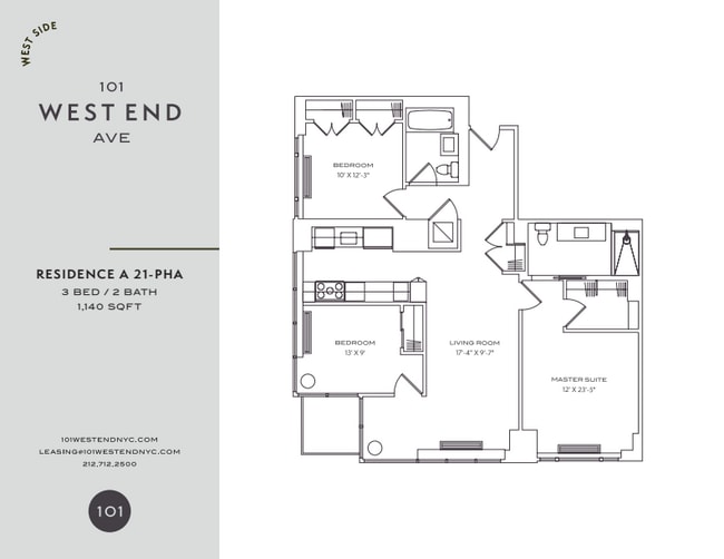 Floorplan - 101 West End Avenue