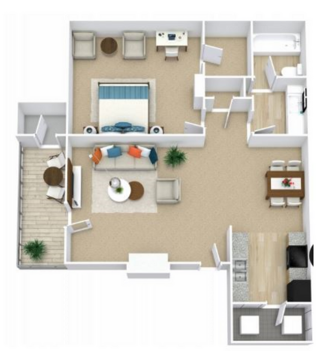 Floorplan - Porterwood Apartments