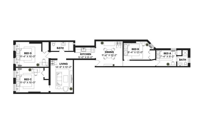 Building Photo - Room in Shared 4 bed/2 bath home
