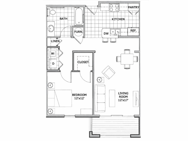 1 Bedroom Apartment | The Abbey | Springfield, MO - The Abbey Apartments