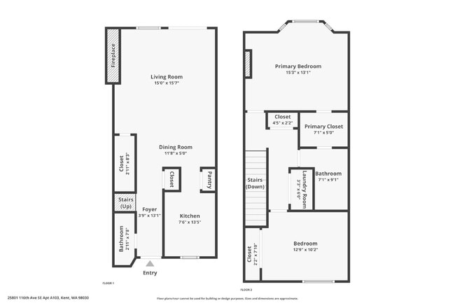 Building Photo - TOWNHOUSE IN KENT! Two story condo/townhouse 2 bedroom 1.5 bathroom TOWNHOUSE in Kent at Colonial...