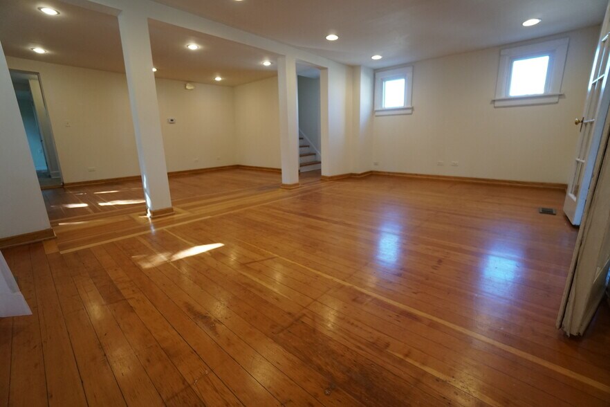 Living room and dining room area - 224 E Benton Ave