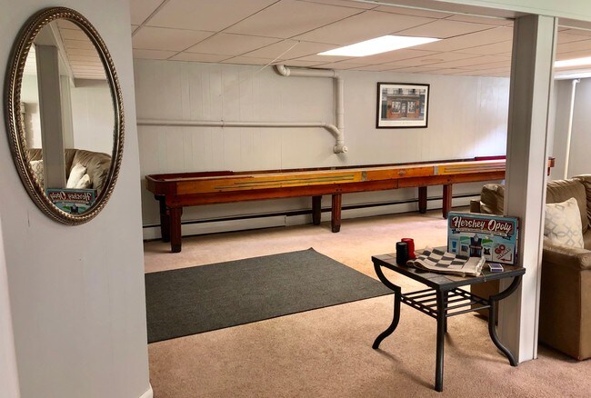 Antique 22 foot antique shuffleboard table - 1380 Sand Hill Rd