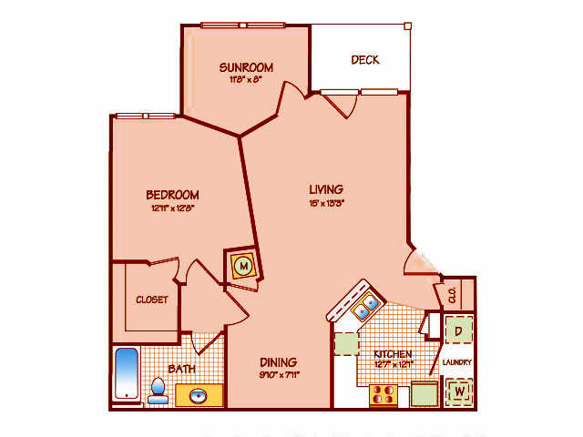 Floorplan - The Lakes at San Marcos Apartments