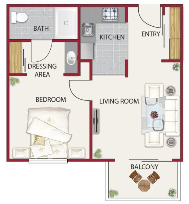 Floorplan - Roseville Commons Senior Living