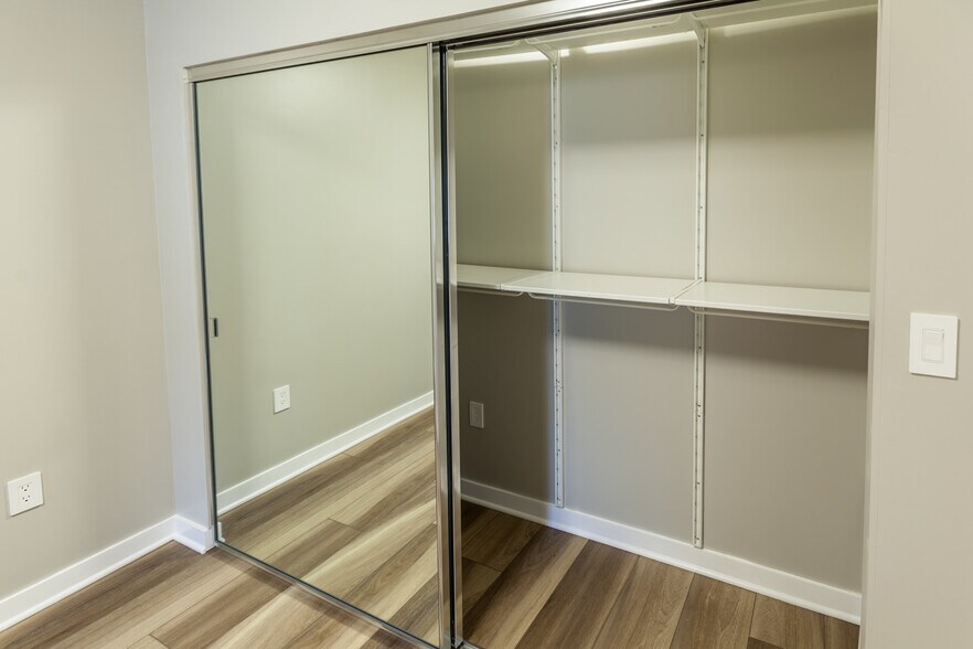 Bedroom closet. Ikea Algot system so you can easily customize. - 1908 Constitution Ave NE