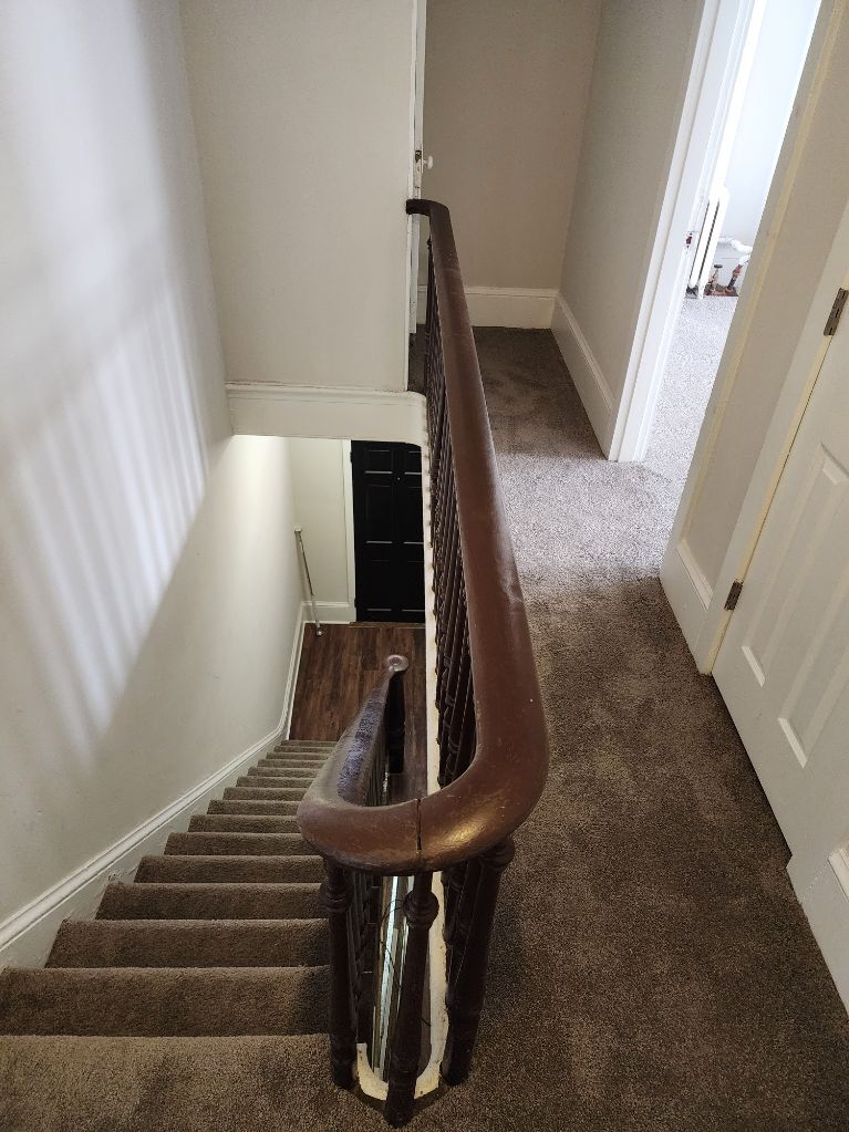Stairway view from 2nd Floor - 601 Delaware St