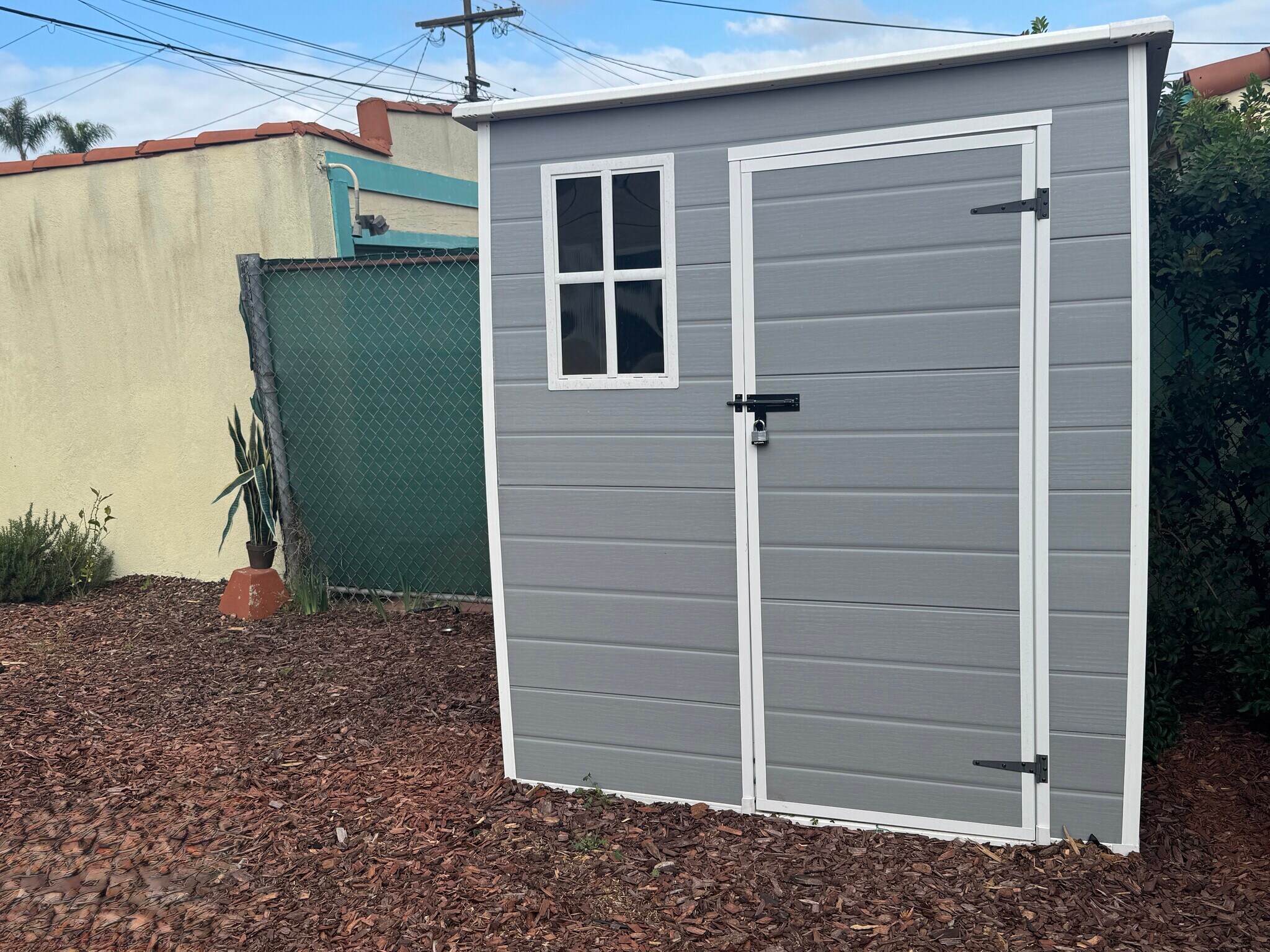 Exterior storage shed - 7529 La Salle Ave