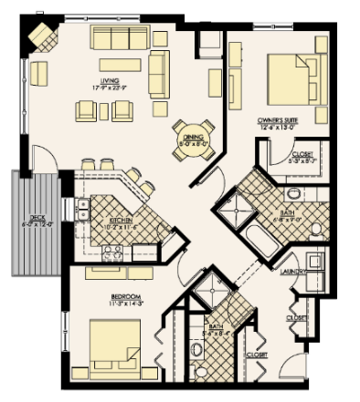 Floorplan - Westmarke Condominiums