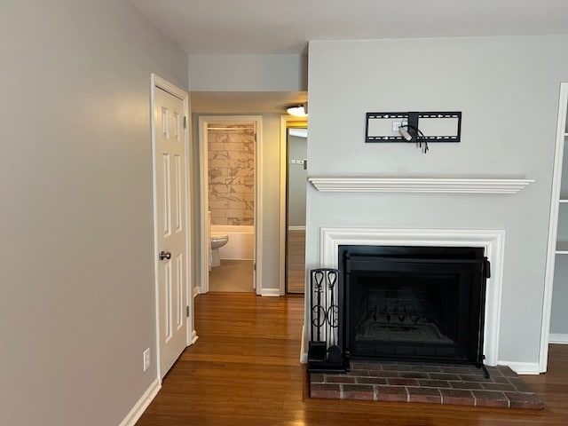 A deep storage closet is to the left, and the newly renovated bath is just ahead. - 5714 Brentwood Trce