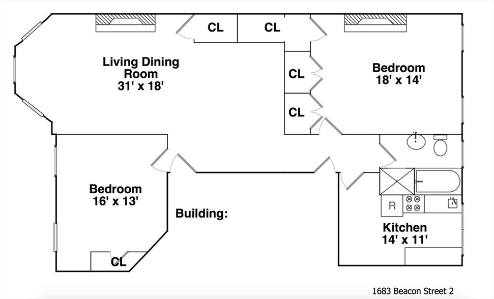 Building Photo - 1683 Beacon St