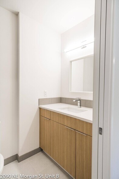 Bathroom with under-sink storage - 2090 NE Morgan St