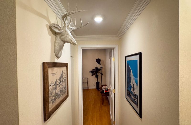 Hallway to second bedroom - 8455 Fountain Ave