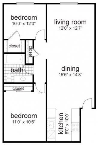 Floorplan - Vah-Ki Court Apartments