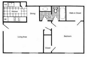 1BR/1BA - Shoreview Apartments