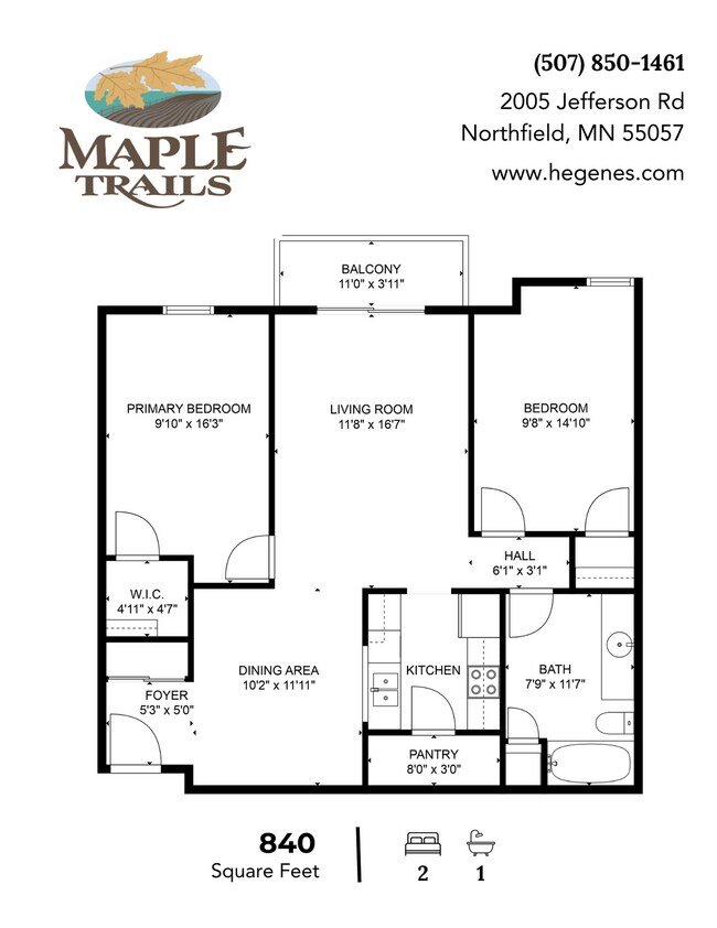 Floorplan - Maple Trails Apartments