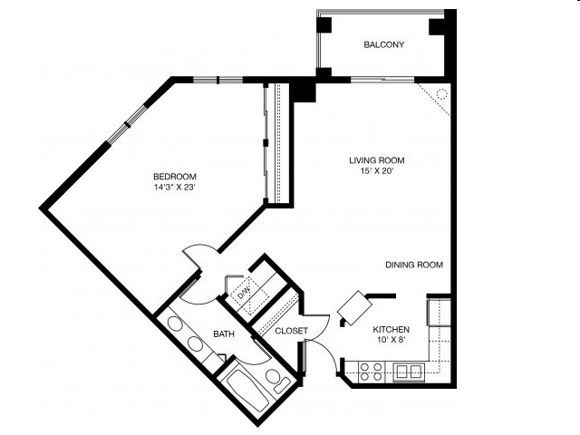 1BR/1BA - Highland Ridge