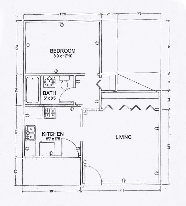 Floorplan - 2300-02 N. Sheffield Ave. / 1000-12 W. Bel...