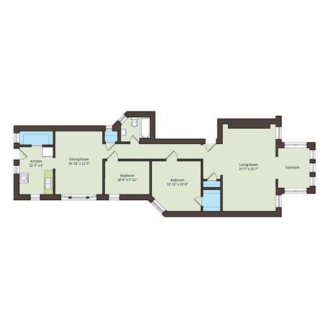 Floorplan - 5128-5132 S. Cornell Avenue