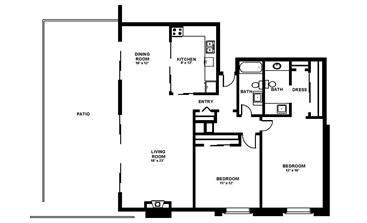 2BR/2BA - Kenilworth Apartments