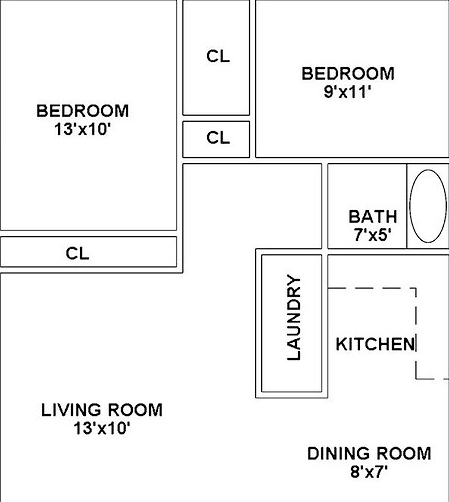 2BR/1BA - Bayside Villas