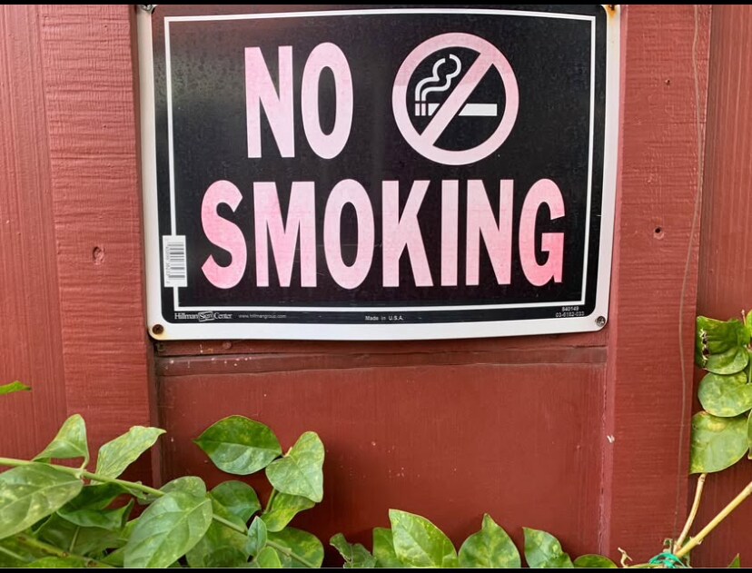 Sign in court yard entrance - 10 W Swain Rd