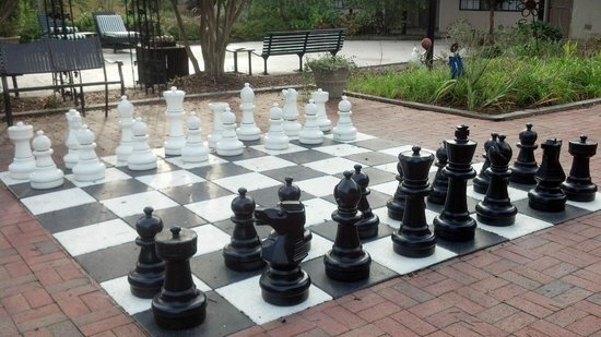 Life size chess - 807 W Trinity Ave
