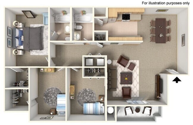 Floorplan - Vertical East Apartments