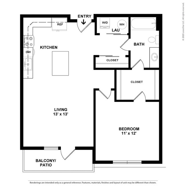 Floorplan - The Piedmont Apartments