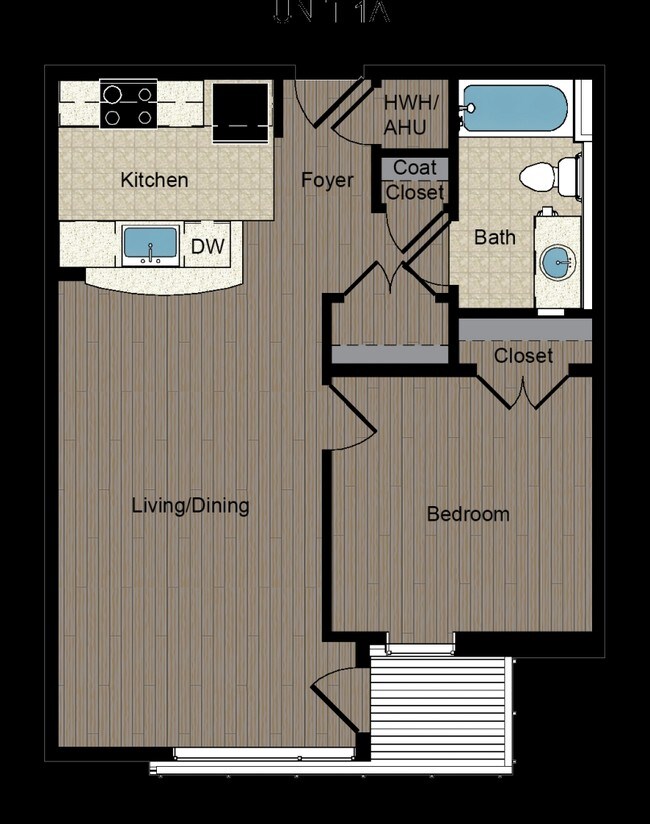 1BR/1BA - Justice Park Apartments