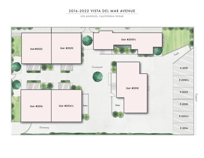 Site Map - 2016-2022 N Vista del Mar Ave