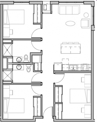 3BR/2BA - Yugo Minneapolis 412 Lofts