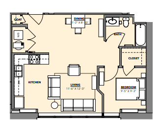 Floorplan - Hawthorne Apartments