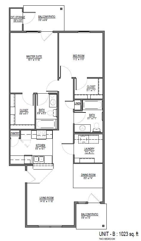 Floorplan - The Bluffs at Walnut Creek