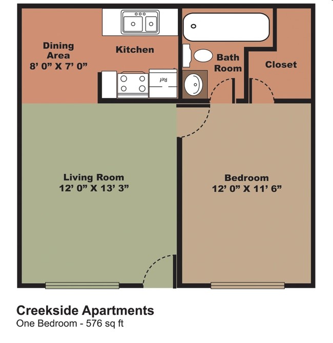 1BR/1BA - Stone Fountain Apartments